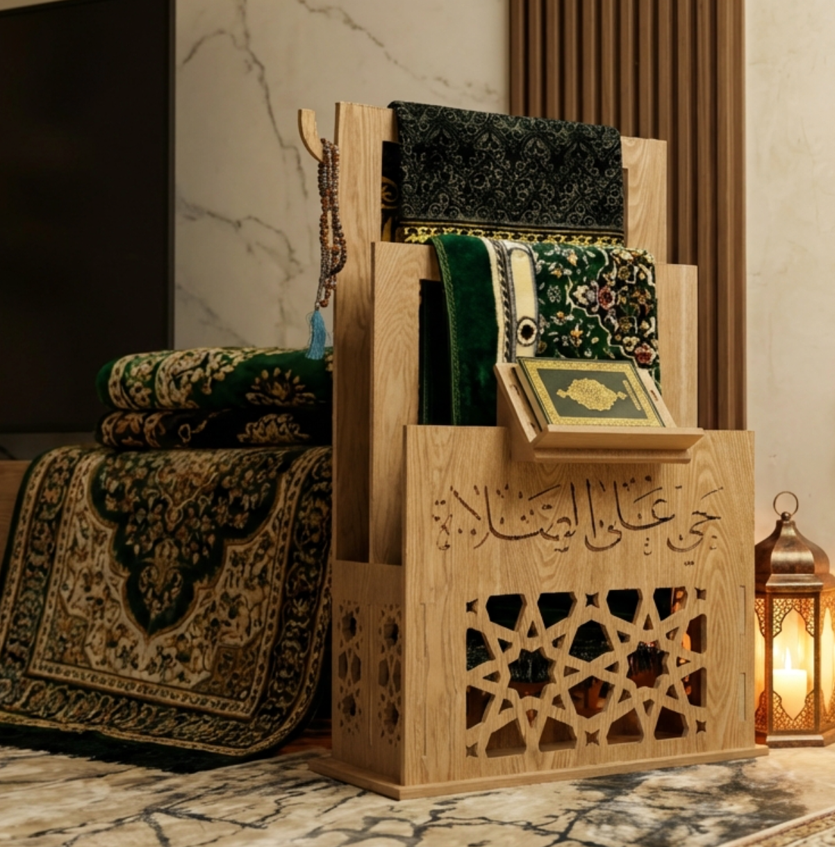 قطعة ديكور دينية مصنوعة بدقّة من خشب طبيعي فاخر ✨